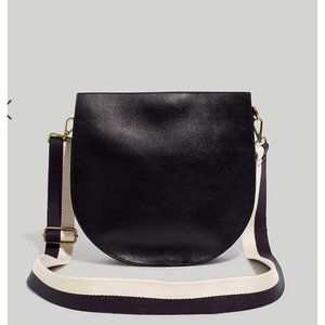 Madewell $158 The Transport Saddlebag English Black
